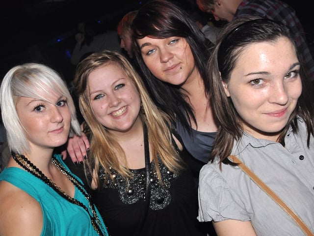 A group of women enjoy their night out...