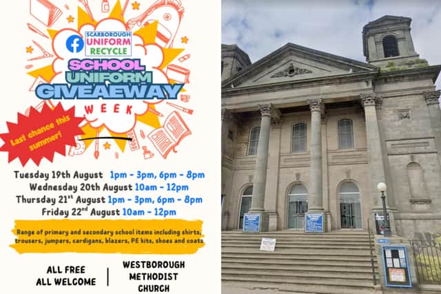 Scarborough Uniform Recycle will be holding a week long giveaway event at the Westborough Methodist Church. Credit: Google Maps/Scarborough Uniform Recycle