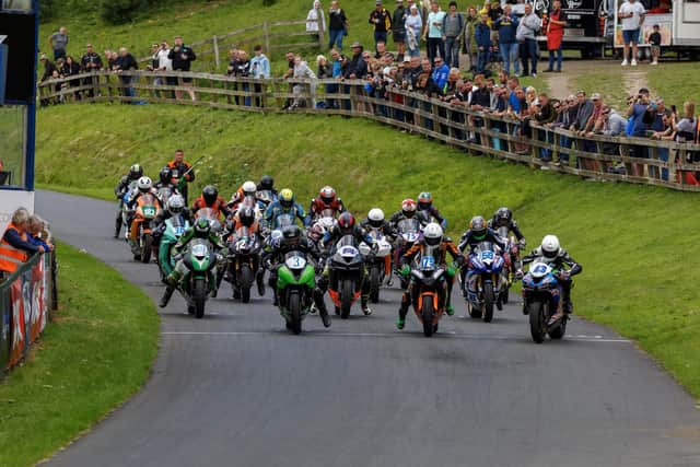 The fans take in the action at Oliver's Mount. PHOTO BY BEN BROADLEY