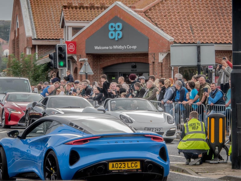 The Langborne Road car parade.
picture: Deborah McCarthy
