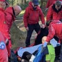 Scarborough and Ryedale Mountain Rescue Team were called to assist the man while on a training weekend