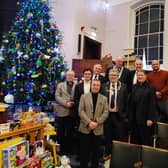 Back (L-R): Sir Robert Goodwill MP, Trevor Bull, Nigel Wood, James Cliffe MBE; Centre (L-R): Rev Graham Morgan, Roberto Weeden-Sanz, Mayor of Scarborough, Coun. John Ritchie, Ralph Earwicker; Front: Steve Machin