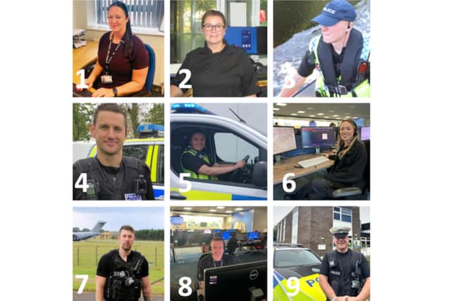 Some of the officers and staff who help to keep North Yorkshire safe