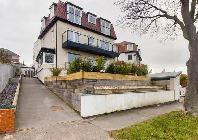 This three bedroom and two bathroom flat is for sale with Hunters for £240,000.
