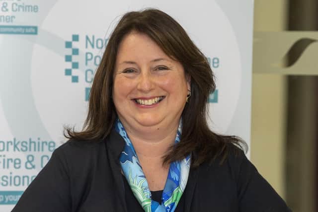 North Yorkshire Police, Fire and Crime Commissioner, Zoe Metcalfe. 
Picture: Tony Johnson