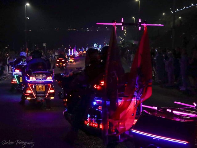 Scarborough's Honda Goldwing Light Display came to town over the weekend.