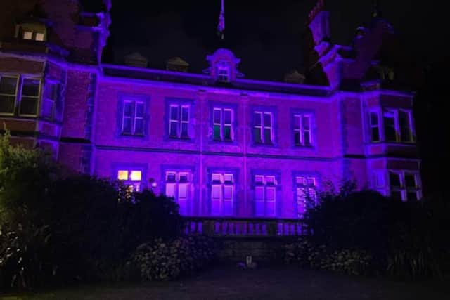 Scarborough Town Hall will be lit up in regal purple each night for the duration of the period of national mourning for Her Majesty Queen Elizabeth II.