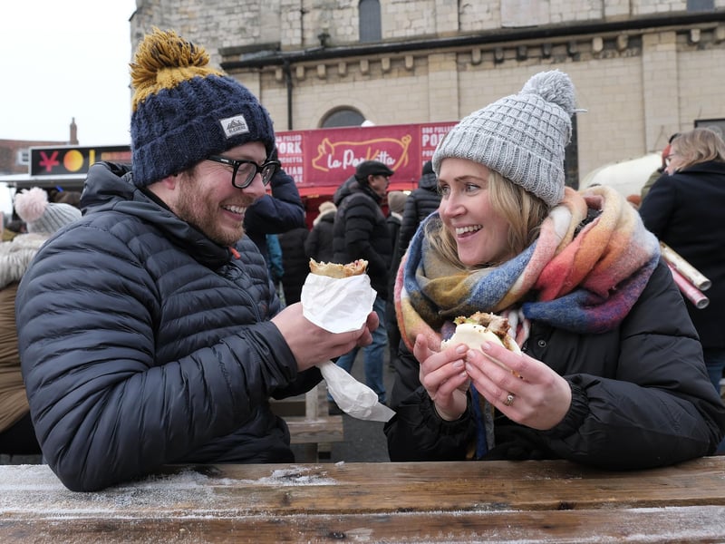 Enjoying the delights on offer!