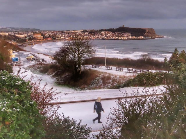 Walking in the white stuff, by Rose Habberley.