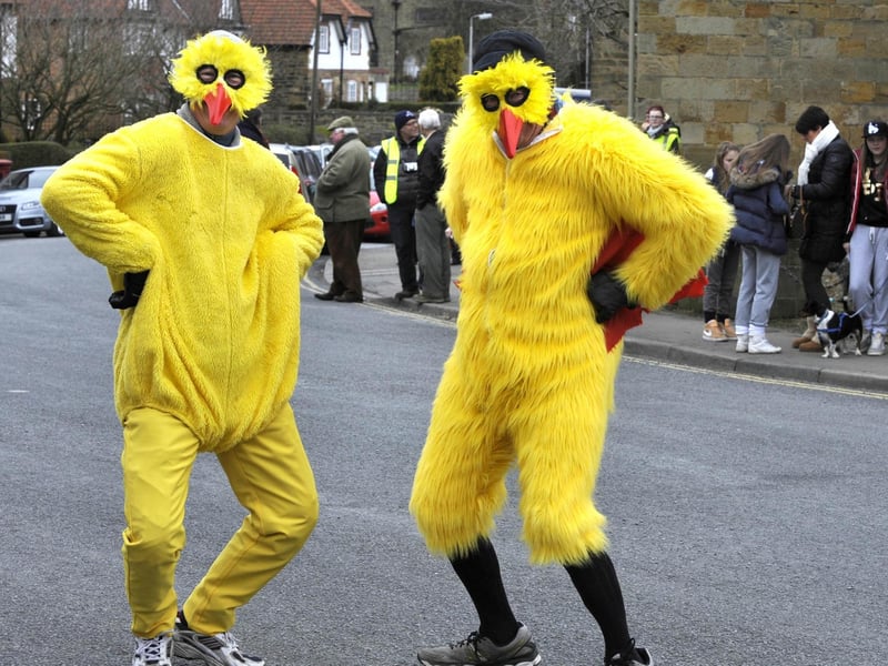 Funky chickens Michael Wild and Freddie Drabble