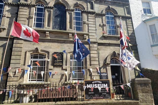 The entrance to Staithes Museum.