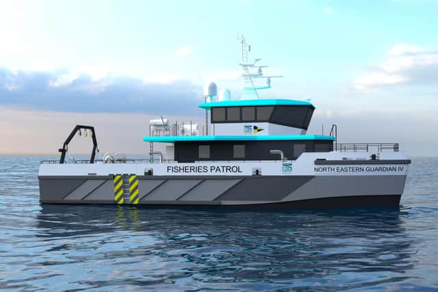 The new North Eastern Inshore Fisheries and Conservation Authority (NEIFCA) patrol vessel.