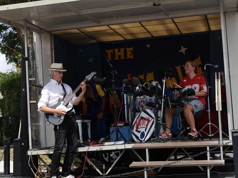Live music - with Scarborough's Nancy Tilley, who starred on Britain's Got Talent, on the drums. photo: Abbygail Harden