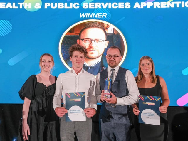 The Health and Public Service Apprentice of the Year Award was presented to Christopher Cole, of Leeds City Council and Askham Bryan College