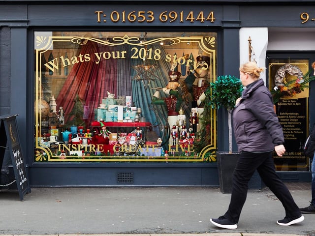 Seasonal shopping in Malton.