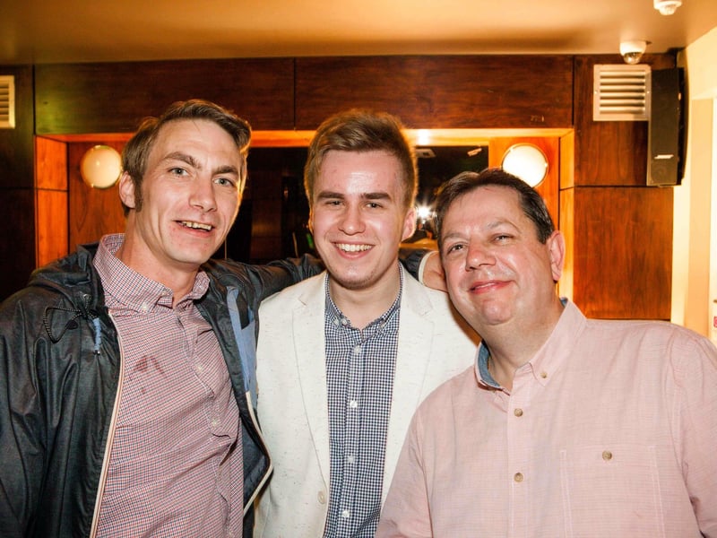 Paul, Theo & Paul out painting the town red!