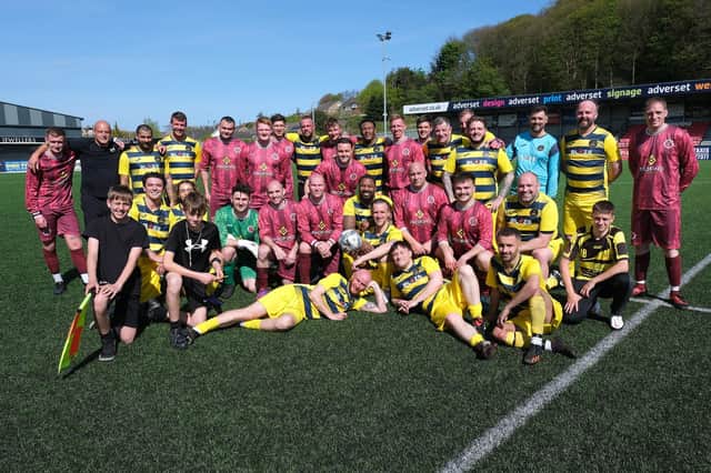 Pickles celebrity football match with North Yorkshire Fire Service in support of Neonatal units. picture: Richard Ponter.