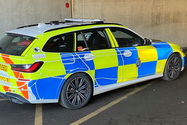 A car has been left with £2,500 damage after being hit while parked.