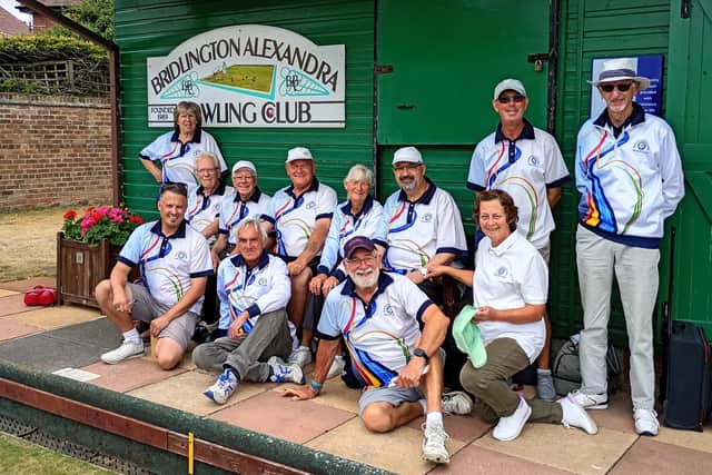Bridlington Alexandra members in their annual friendly against Flamborough.