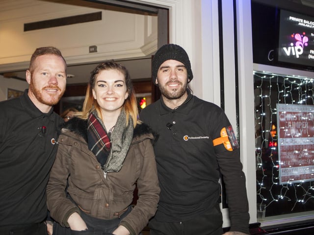 Ginge, Colleen and Ste welcoming the punter's into Quids Inn.