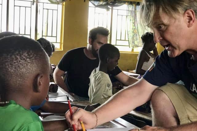Rob Smith turns his hand to teaching at Linda Community School