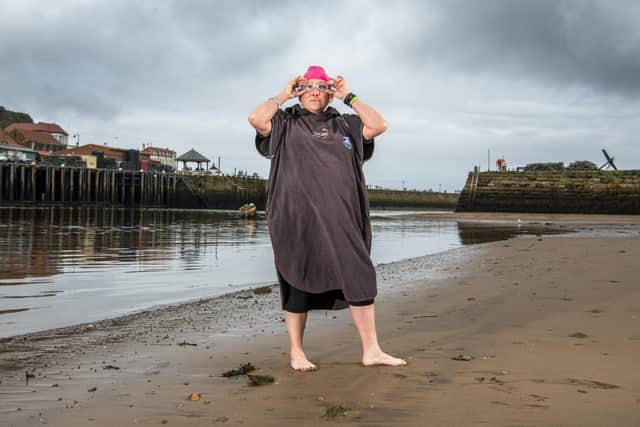 RNLI Whitby lifeboat crew member and wild swimmer Ally Brisby