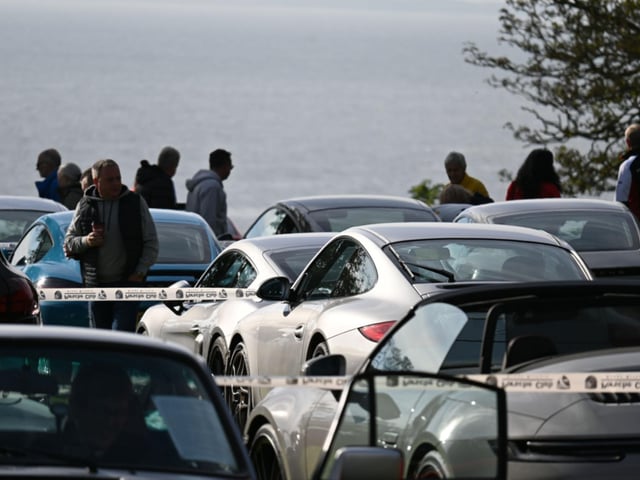 Visitors were fascinated by the high-performance vehicles.