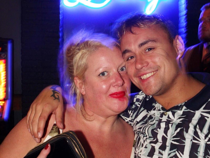 Emma & Karl enjoying their night out in Blue Lounge.