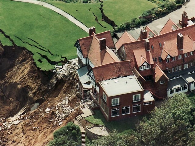 The damage from above.