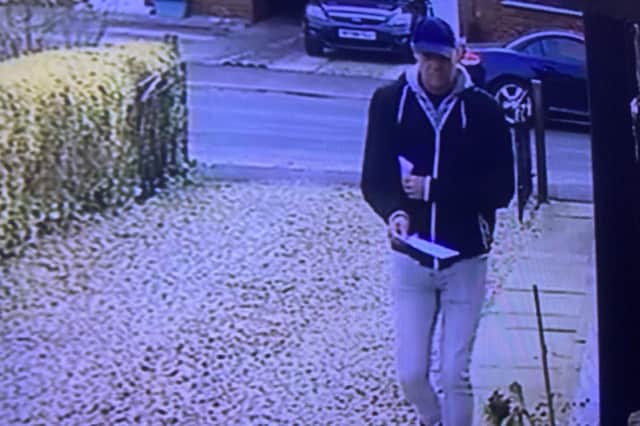 Police are searching for a man who delivered malicious letters in Malton