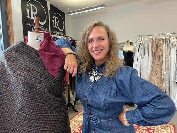 Renowned couture fashion designer Isabelle Randall has announced the much-anticipated launch of her first tailored collection since relocating to Scarborough, 'Tailored Tartan & Tweed.'