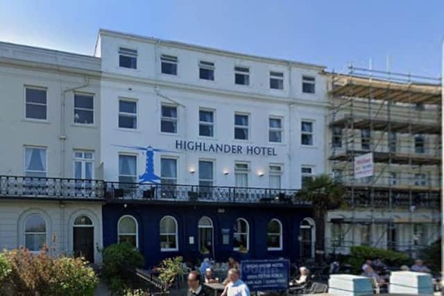 Highlander Hotel, Esplanade, Scarborough. May 2025. Google Maps