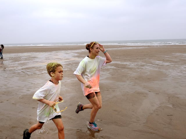 A bracing run along the beach.