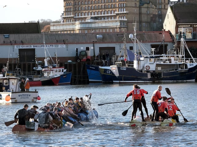 The race gets underway