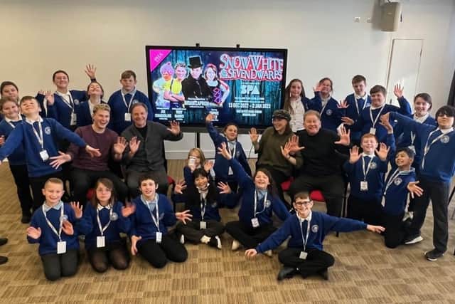 Hilderthorpe Primary School's year 6 children interviewed the cast of Snow White and the Seven Dwarfs, learning what it's like being a real reporter.