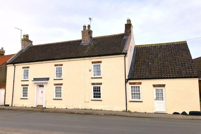 A front view of the Georgian village property that's currently for sale in Bempton.