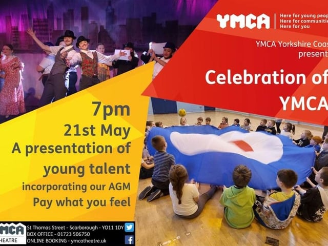 Celebration of YMCA will be on May 21 at Scarborough's YMCA Theatre in Scarborough. Celebrating the very best of youth talent and achievement, the Celebration of YMCA showcases the work that YMCA Yorkshire Coast does across the year. We celebrate the year through our awards and presentations from special guests.