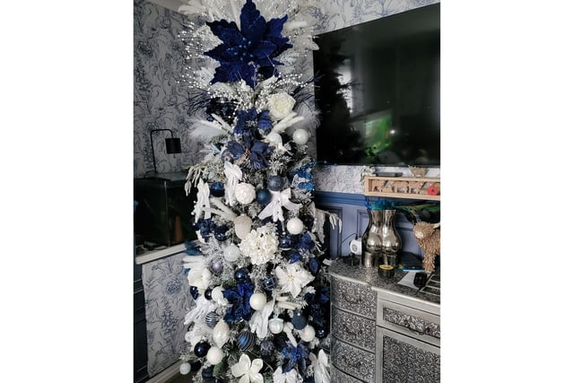 This Whitby resident has gone for a non-traditional and very chic tree topper.