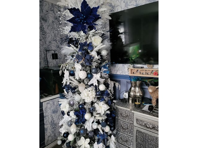This Whitby resident has gone for a non-traditional and very chic tree topper.
