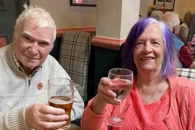 Mike Wilson and his wife Diane at the VE Day celebrations this year. Photo by Mike Rubery