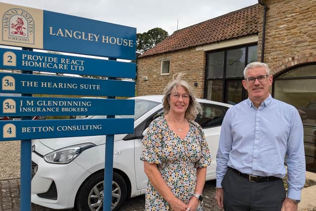 Alison Piercy with Simon Benson
