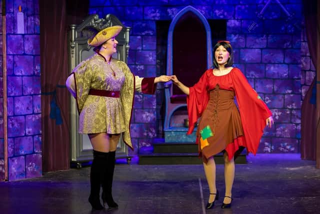 Danielle Long stars as the heroic Prince Valentine and  Alice Rose is Snow White