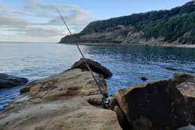 Ian Thompson's set up during the final Saturday of the Scarborough Angling Festival.