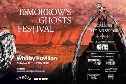 The line-up for the Tomorrow's Ghosts Halloween Festival in Whitby.