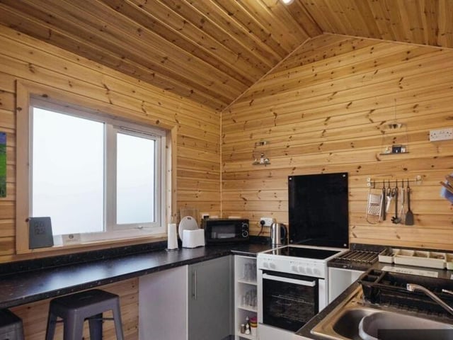 A kitchen inside the holiday accommodation.