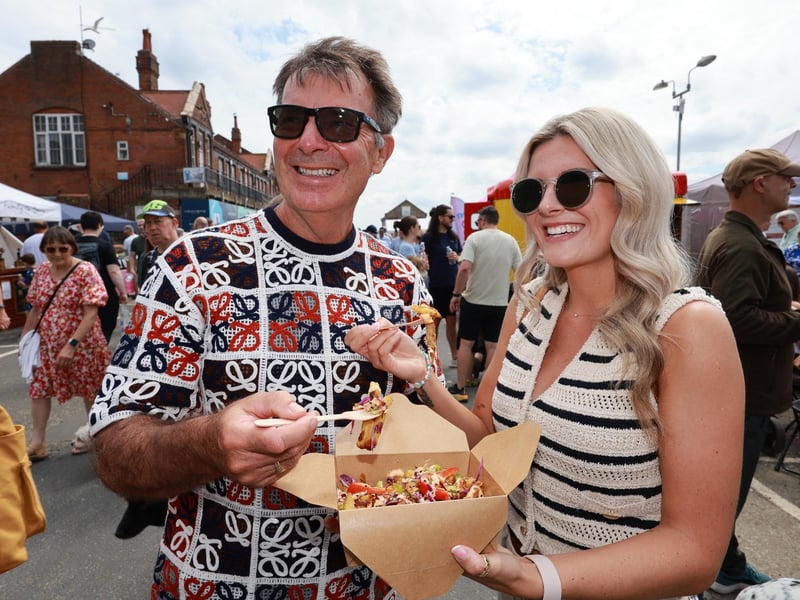 Seafest-goers having a great afternoon.