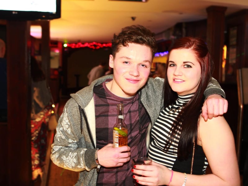 Robbie and Jess enjoying their Big Night Out in Bar2B