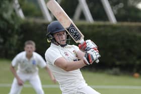 Elliot Hatton impressed with bat and ball for Flixton. pic Richard Ponter