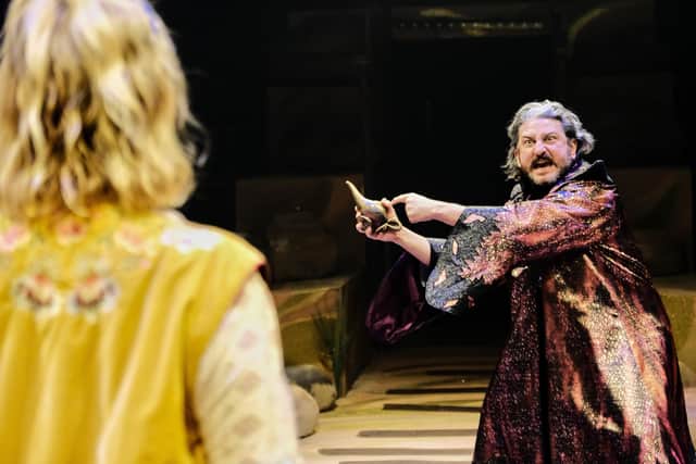 David Ahmad is the evil wizard Bracaza in Aladdin (Credit: Tony Bartholomew)