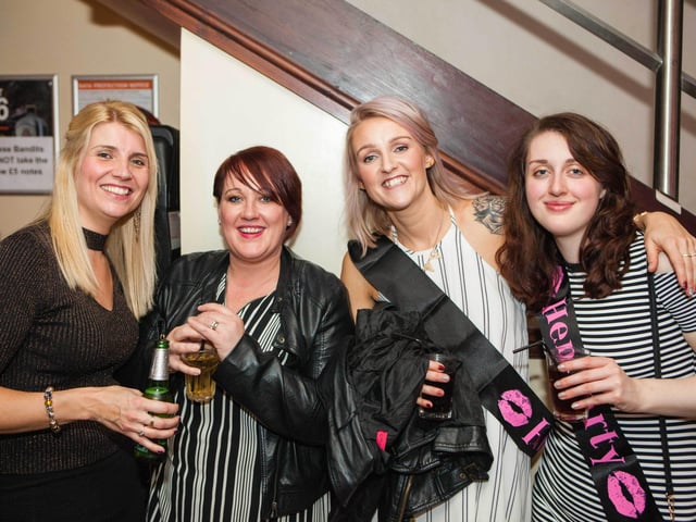 Rachel, Catrina, Rachel and Jill looking lovely in Bar2B.